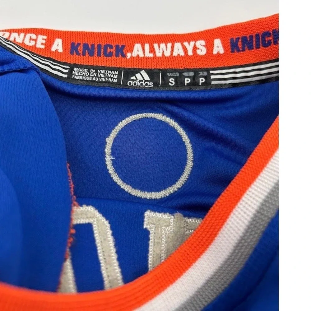 Adidas New York Knicks Carmelo Anthony 7 Basketball Jersey Blue Mens Small S